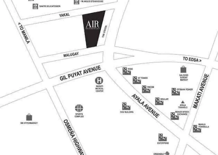 Makati 1br With Skyline View At Air Residences * Manila